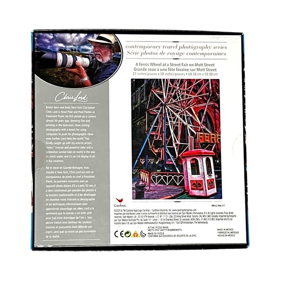 Chris Lord's Ferris Wheel at a Street Fair photographic art 1000 pc puzzle NIB - Picture 4 of 8